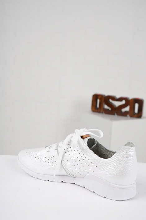 Hakiki Deri Beyaz Perla Kadın Sneaker Ayakkabı 221110106