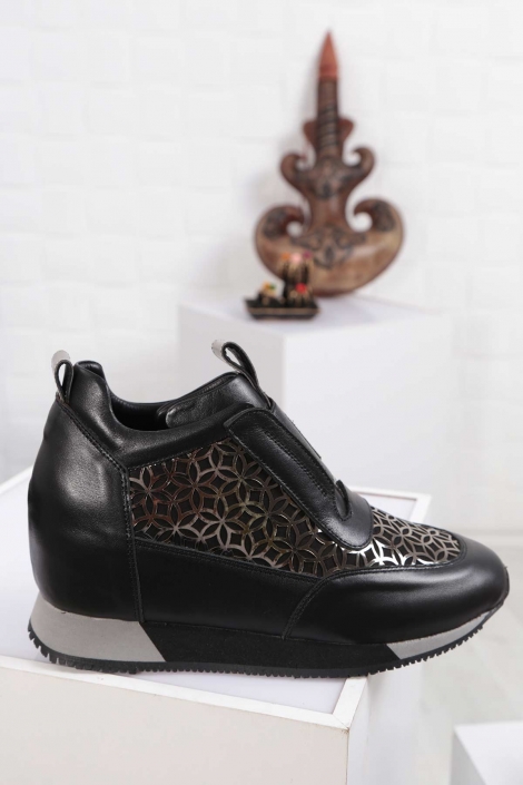 Hakiki Deri 01-Platin Kadın Sneaker Ayakkabı 212114107