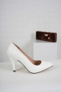 Beyaz Kadın Stiletto Ayakkabı 202127101
