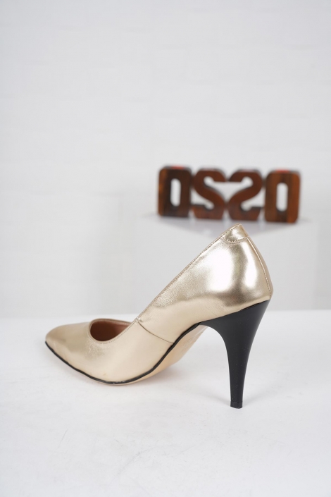 Altın Kadın Stiletto Ayakkabı 202127101