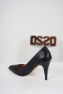 Siyah Saten Kadın Stiletto Ayakkabı 202127101