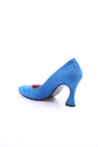 Mavi Süet Kadın Stiletto Ayakkabı 202127103