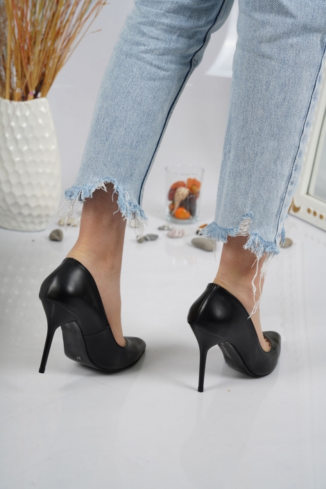 Siyah Kadın Stiletto Ayakkabı 202127105