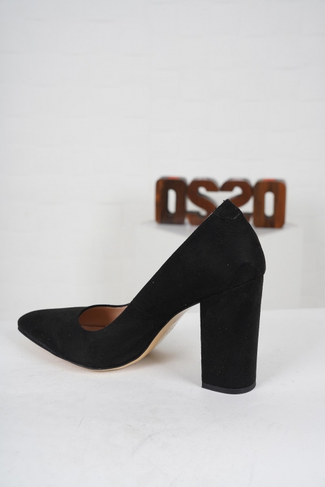 Siyah Süet Kadın Stiletto Ayakkabı 202127116