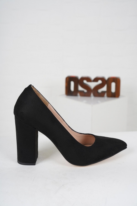 Siyah Süet Kadın Stiletto Ayakkabı 202127116