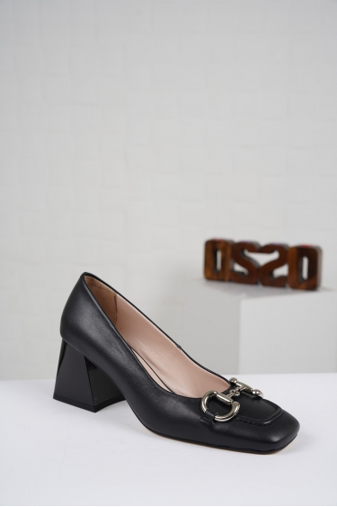 Hakiki Deri Siyah Kadın Klasik Ayakkabı 221127119