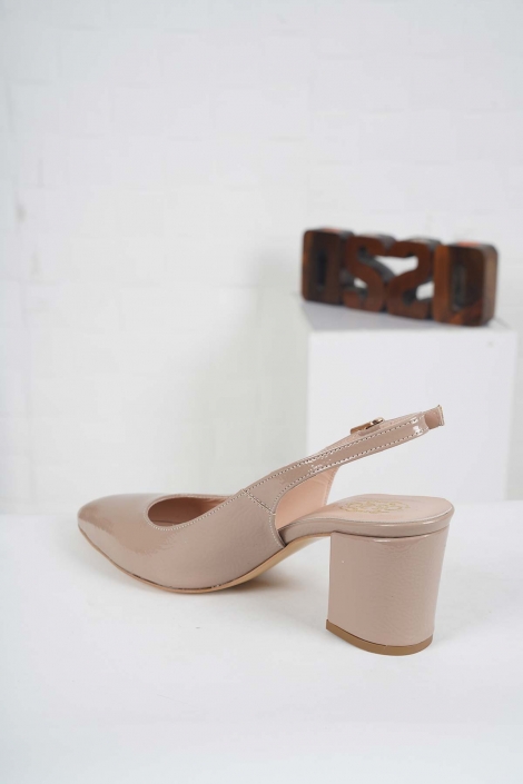 Vizon Sulu Rugan Kadın Topuklu Sandalet 221127528