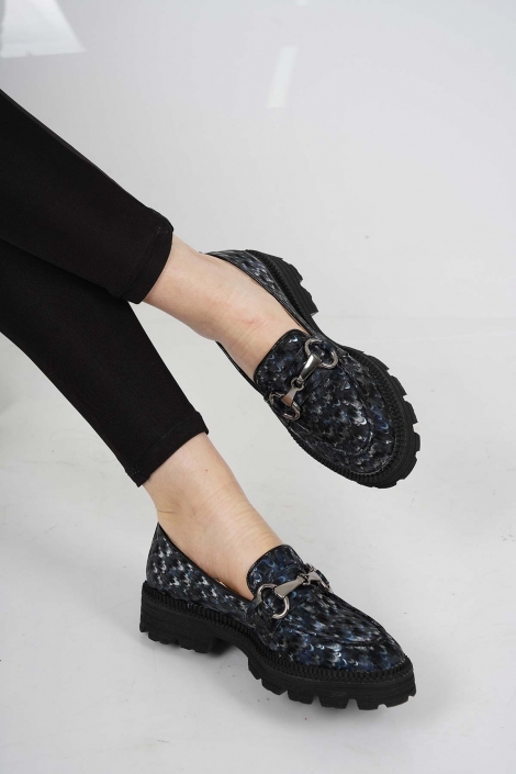 Hakiki Deri Siyah Bordo Yağmur Damlası Kadın Casual Ayakkabı 231127101
