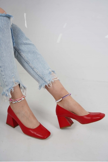 Kırmızı Kadın Topuklu Ayakkabı 231127122