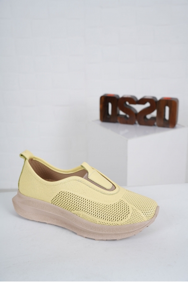 Hakiki Deri Limon Sarısı Kadın Casual Ayakkabı 231176109