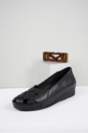 Hakiki Deri Siyah Kadın Comfort Ayakkabı 221177102