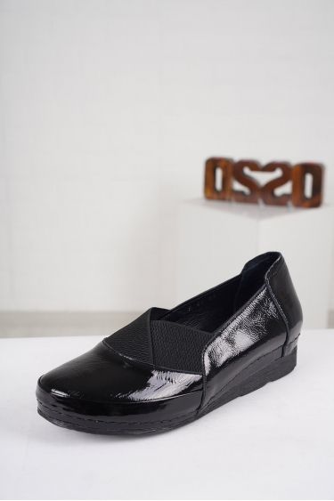 Hakiki Deri Siyah Rugan Kadın Comfort Ayakkabı 222177101