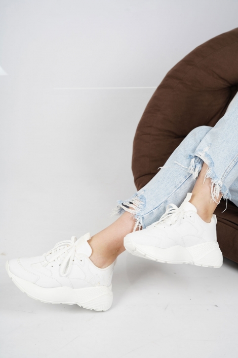 Beyaz Kadın Sneaker Ayakkabı 202201104
