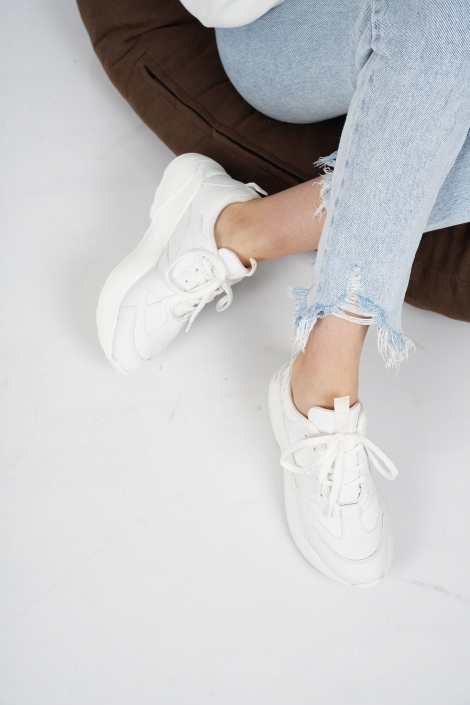 Beyaz Kadın Sneaker Ayakkabı 202201104