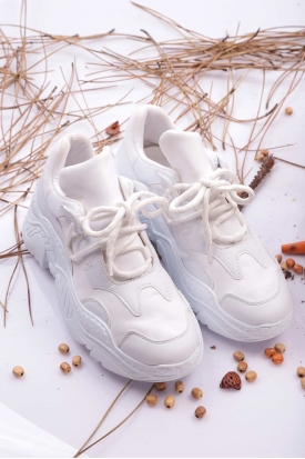 Beyaz Kadın Sneaker Ayakkabı 202201106