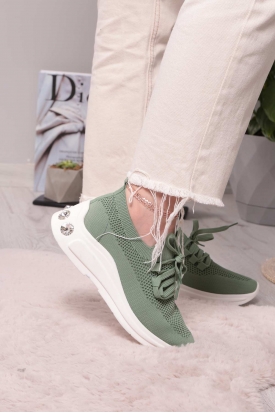 Yeşil Kadın Sneaker Ayakkabı 211217108